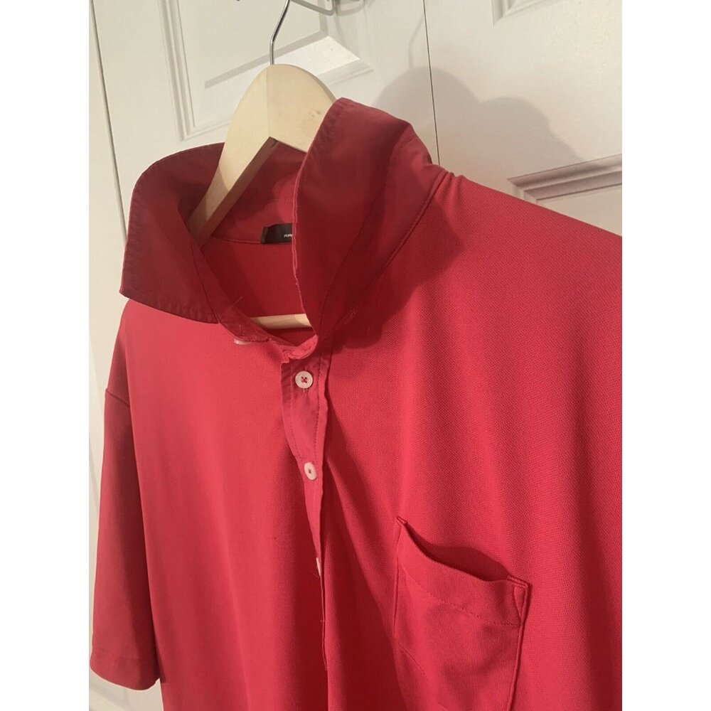 Ralph Lauren RLX Pink Golf Short Sleeve‎ Polo Shirt Size XL